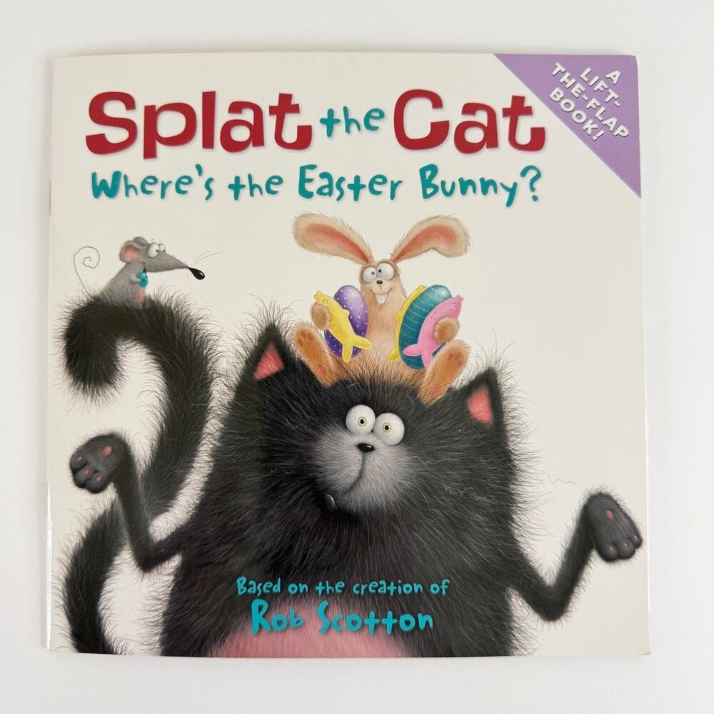 2/$6 Splat the Cat Where’s the Easter Bunny? book by Rob Scotton (Paperback)